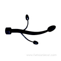 Black music symbol curtain rod